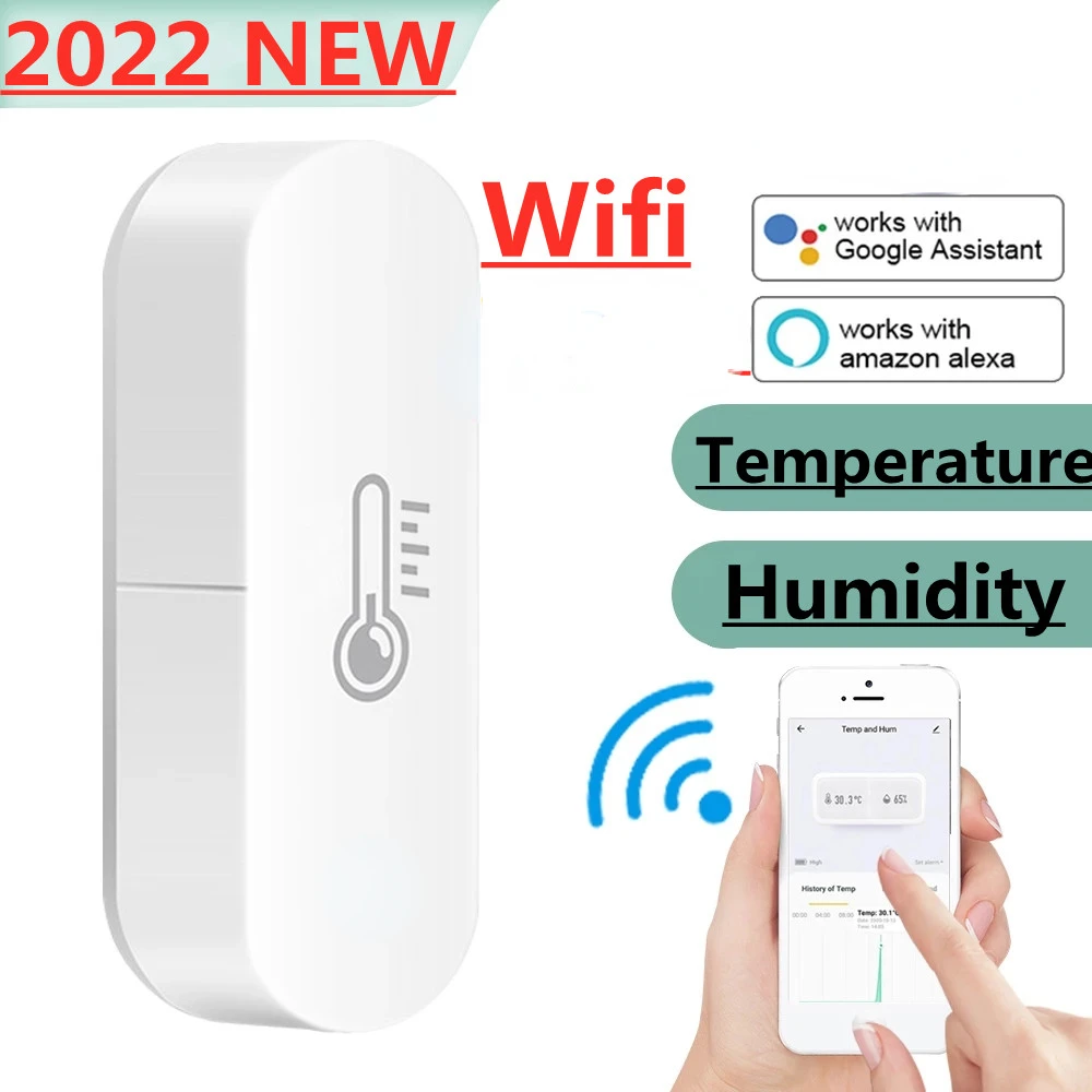 

Умный датчик температуры и влажности Zigbee, комнатный термометр, гигрометр, для Tuya Smart Life, Alexa