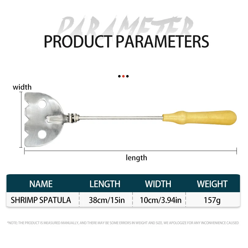Приманка-креветка из нержавеющей стали с 2 отверстиями