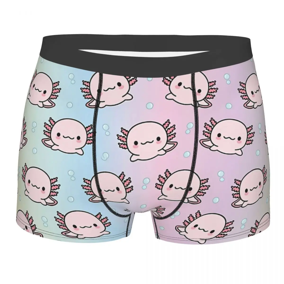 

Cute Axolotl Man's Boxer Briefs Underwear Hip Hop Highly Breathable Top Quality Sexy Shorts Gift Idea