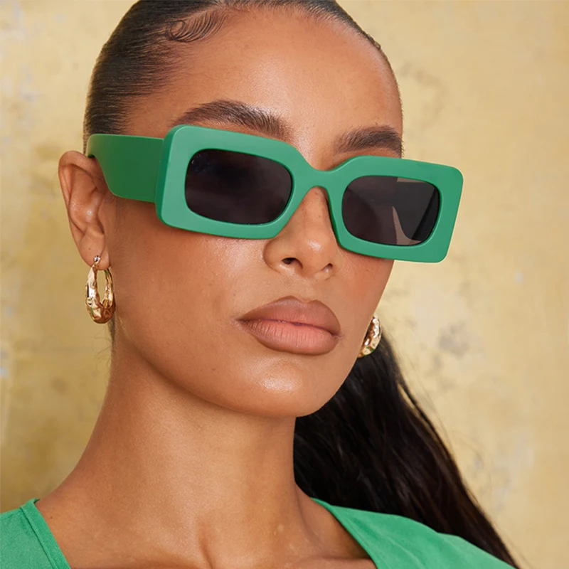 Солнечные очки в толстой квадратной оправе UV400 для мужчин модные роскошные