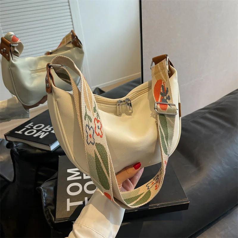 

Маленькие сумки через плечо из мягкой ткани для женщин 2023 Повседневная Стильная дизайнерская сумка на плечо женские дорожные тканевые сумки и кошельки