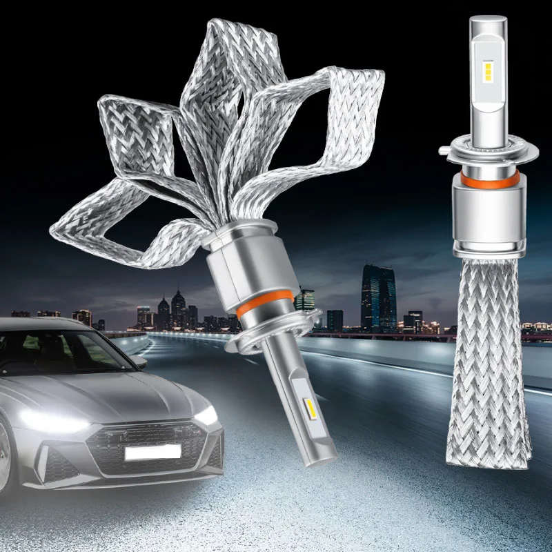 2 шт., автомобильные лампы H1 H4 H11 110 HB3 HB4 HIR2, 9005 лм, 4300 К