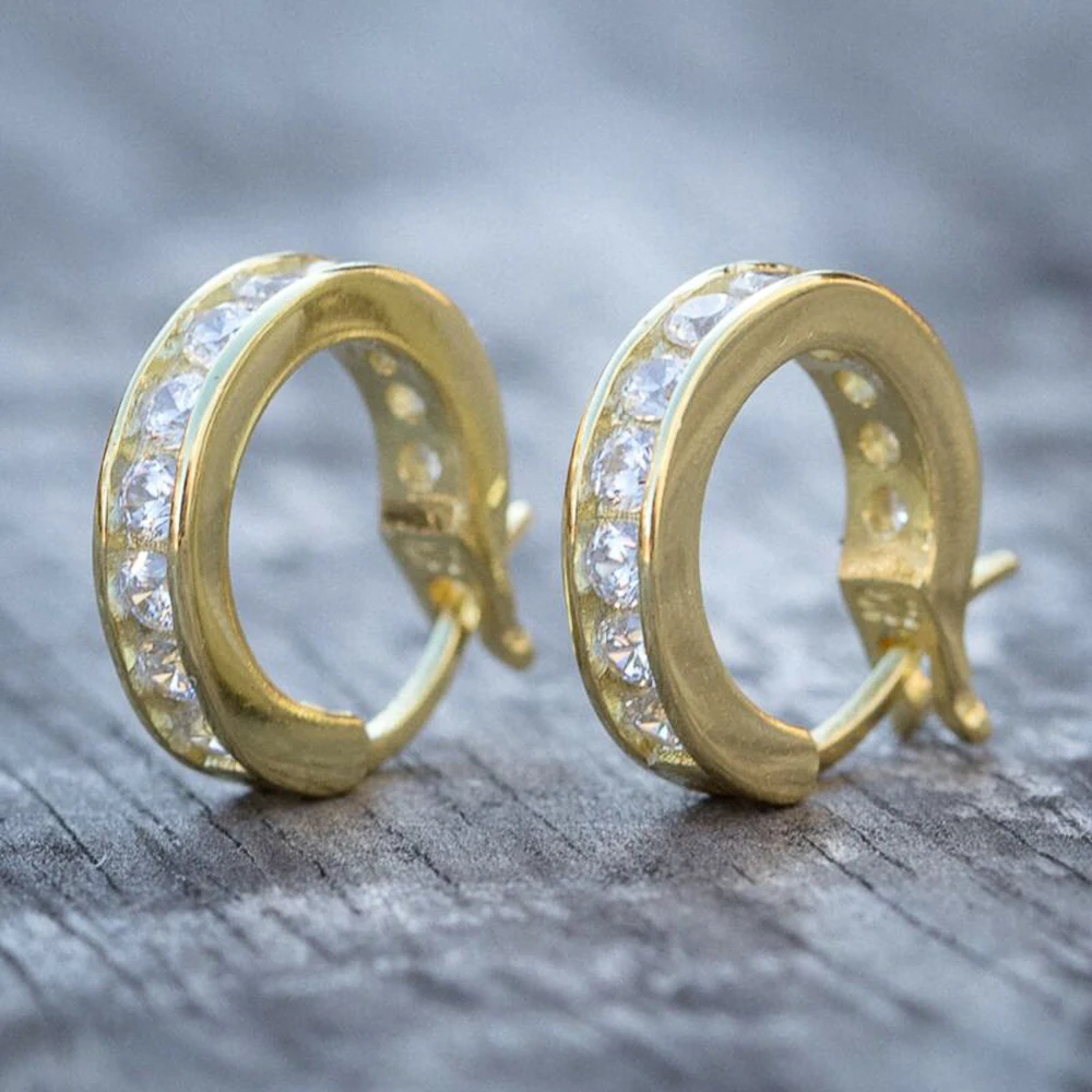 

New Classic Small Hoop Earrings for Women/Men Yellow Gold Color Accessories Versatile Earring Unisex Timeless Styling Jewelry