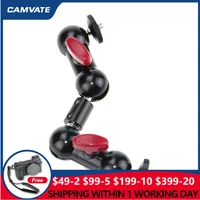 camvate extension arm with 360 rotate mini ball head 14 20 male thread hold for lcdmonitorvideo lightdv camera supporting