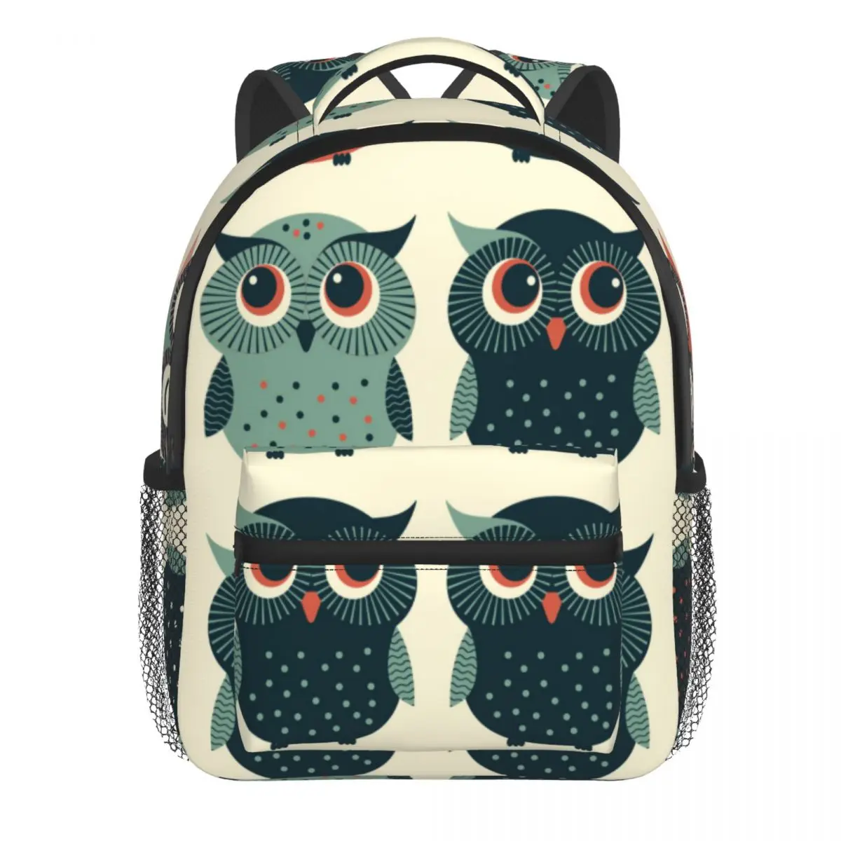 Cute Owls Pattern Kids Backpack Toddler School Bag Kindergarten Mochila for Boys Girls 2-5 Years