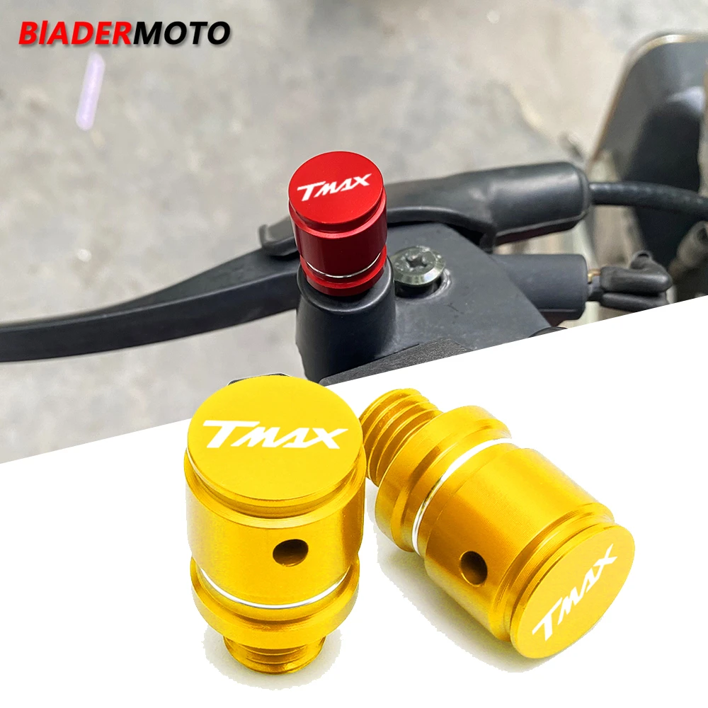 

2Pcs M10x1.25 Motorcycle Mirror Hole CNC Aluminum Blanking Plugs Screws For YAMAHA T-Max 500 TMax 530 Tmax 560 TMAX 500 560 530