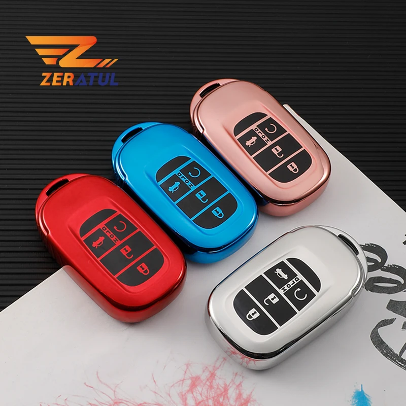 

Car Key Case Cover Key Bag Holder For Honda 11th Generation Civic Accord Vezel 2022 Shell Keychain Protector Accessories