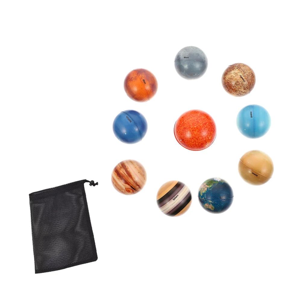 

Planetary Ball Supple Balls Toy Emulated Planets Space Toys Kids PU Model Bath Decompression Manual Science & technology