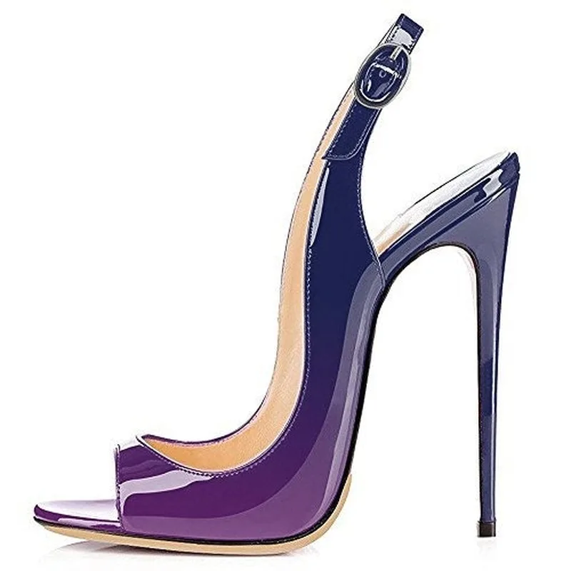 

2023 Womens Ladies Sandals 12cm High Heels Gradient Stiletto Slip On Shoes Court Shoes Peep Toe Pumps Suede Shoes