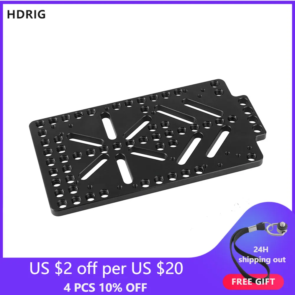 

Алюминиевая пластина HDRIG, задняя панель аккумулятора для V-образной блокировки питания, распределительный адаптер питания