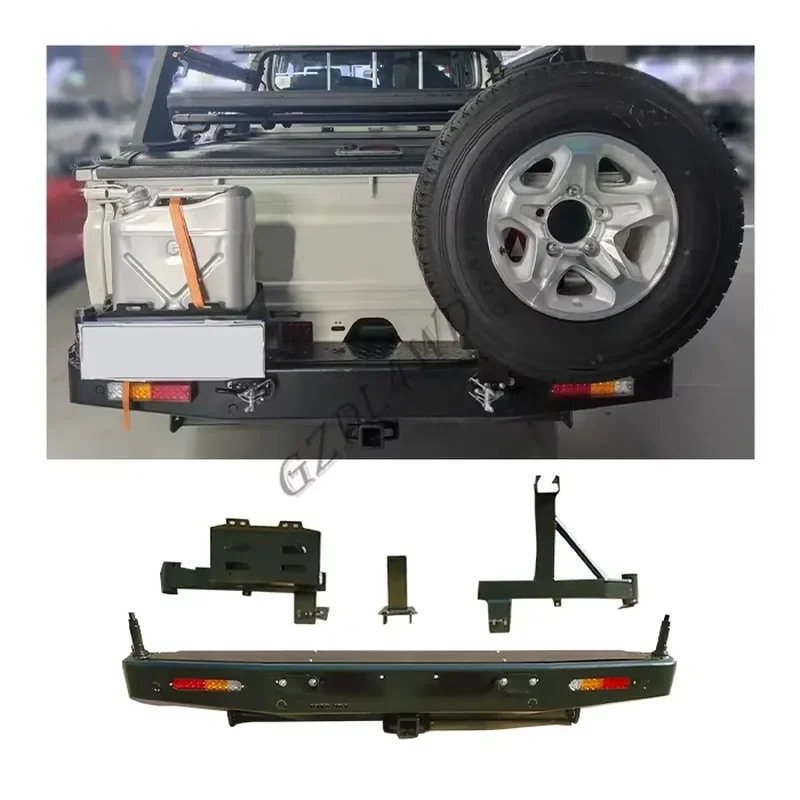 Фото Задний бампер 4x4 с двумя креплениями для Land Cruiser 79 серии (76, 79) 2007 года и новее LC79 LC76 №2