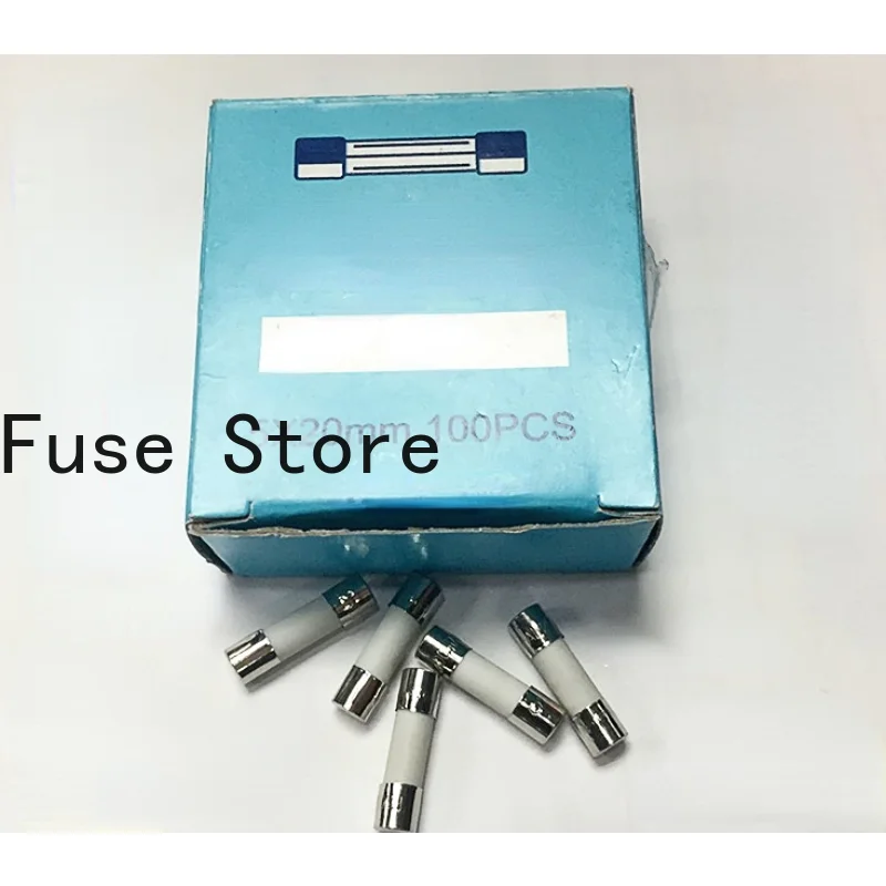 

10PCS Ceramic Strip Wire 5*20MM F1A Cap Lead Fuse Tube