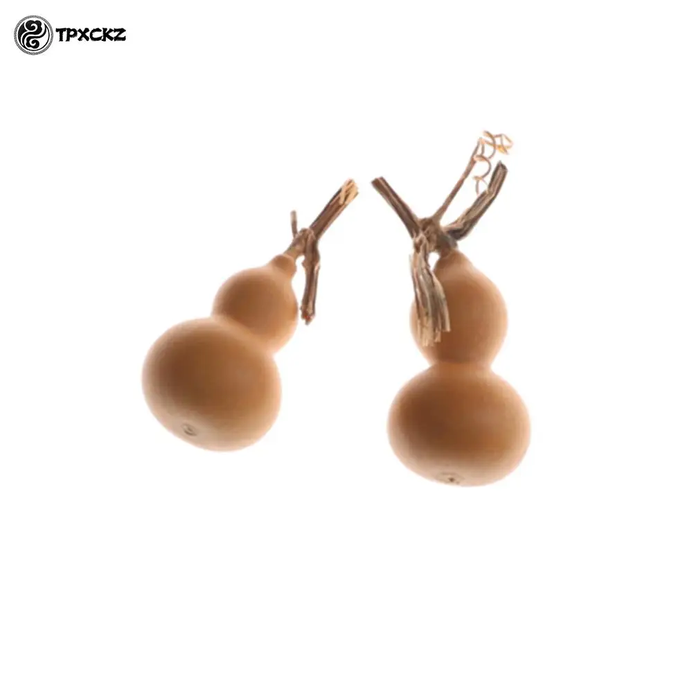 

4~6cm 2pcs Natural Random Dry Gourd Crafts Arts Collection Mini Bottle Gourd Dried DIY Doodle Carving Hanging Gift Toys