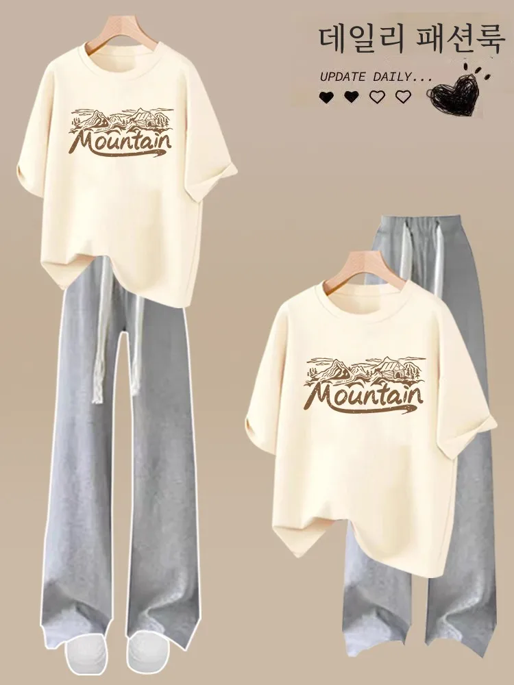  Комплект летней одежды для девочек одежда младших школьников брюки в стиле