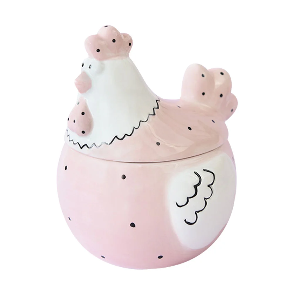 

Jar Box Ceramic Jewelry Storage Cookie Easter Tea Candy Case Food Rooster Jars Sundries Holder Lids Container Porcelain Animal