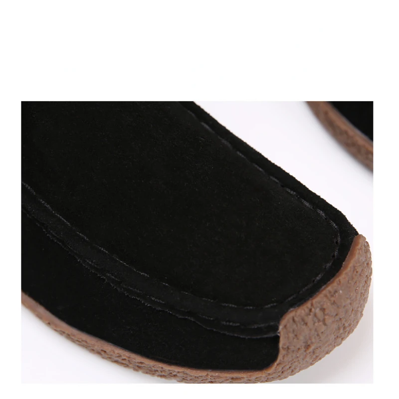 Women's Boots Cow Suede 2022 Fashion Casual Ankle Boots Flats Round Toe Casual Lightweight Female Shoes Winter