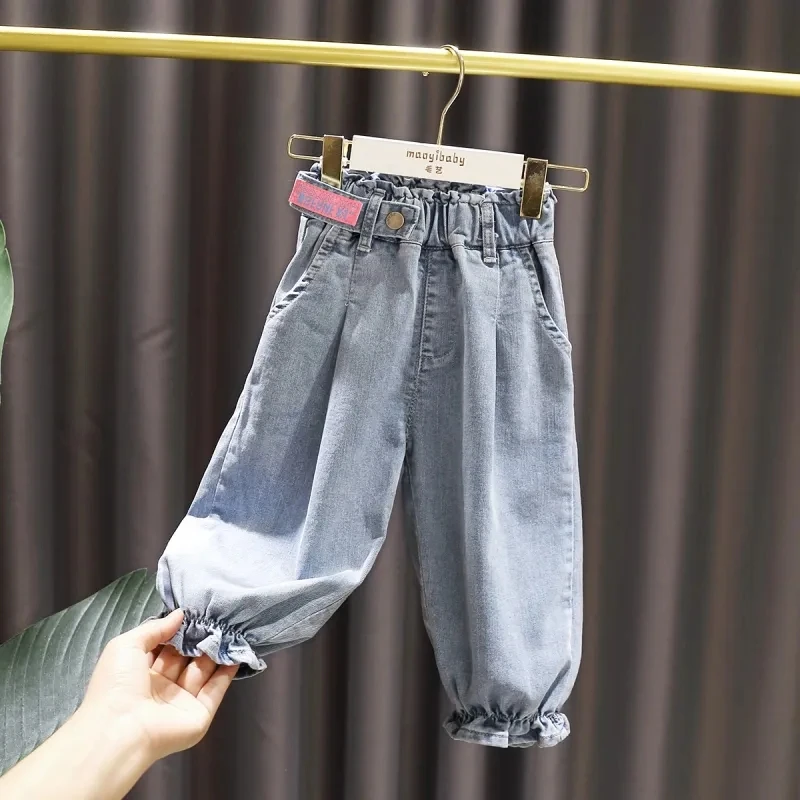

1-5 Years Baby Girls Fashion Jeans Girls Spring and Autumn Loose Pants New Baby Girls Jeans Pants Kids Trousers For Girl