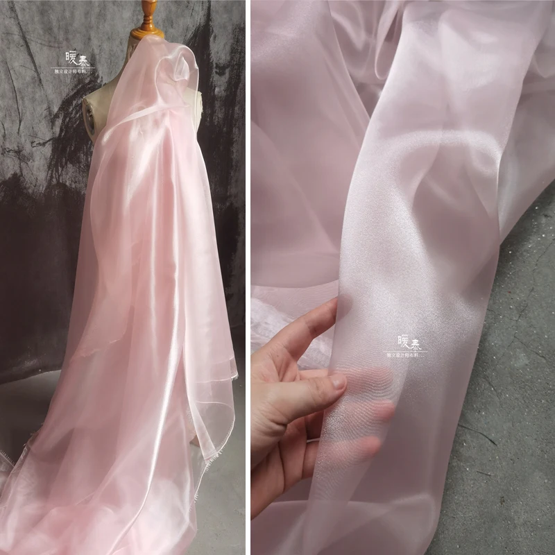 

Ткань из органзы, мягкая прозрачная ткань «сделай сам», Hanfu, свадебное платье, Оптовая продажа, ткань для шитья одежды, материал «сделай сам»