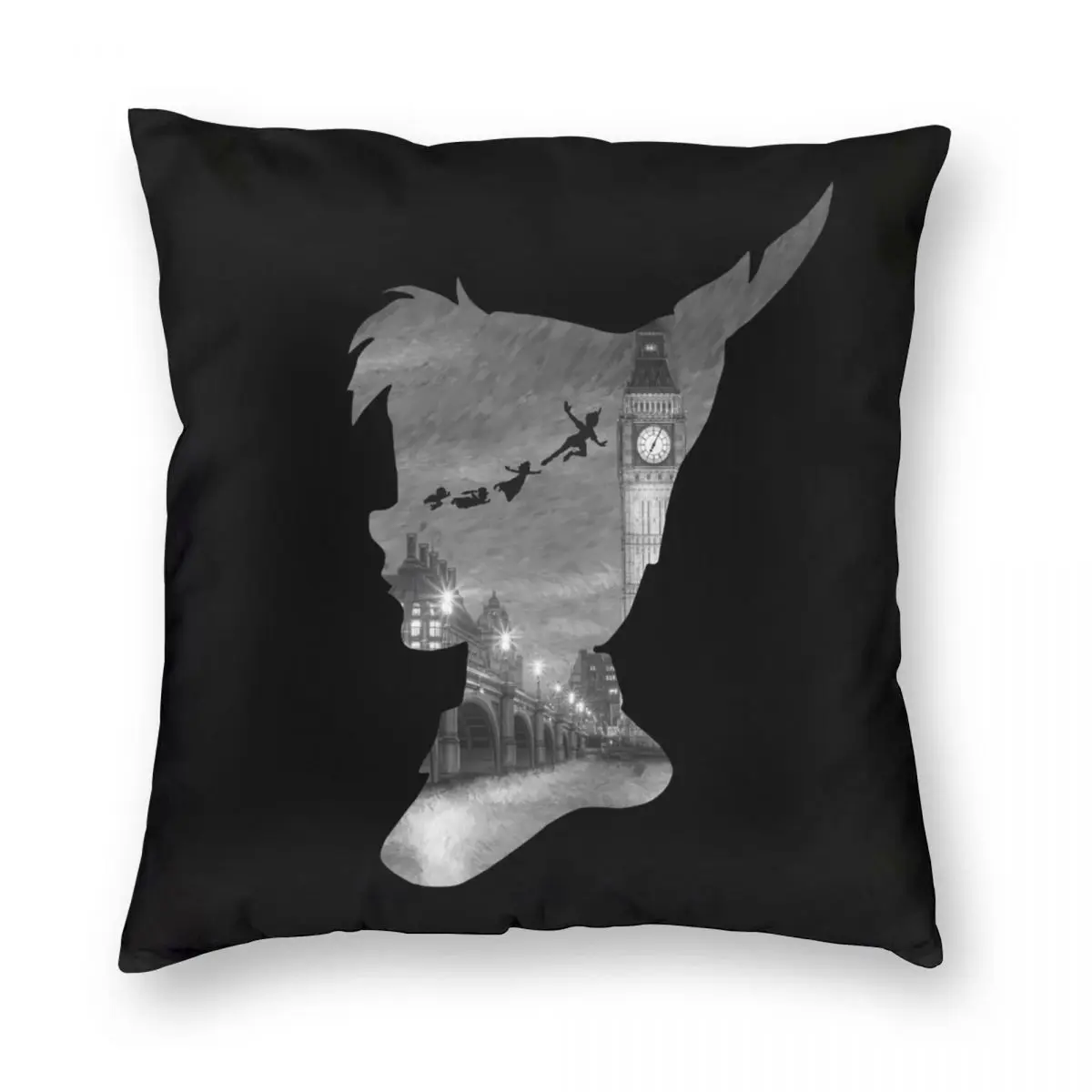 Декоративный чехол Питер Пэн из полиэстера и льна 45x45 |