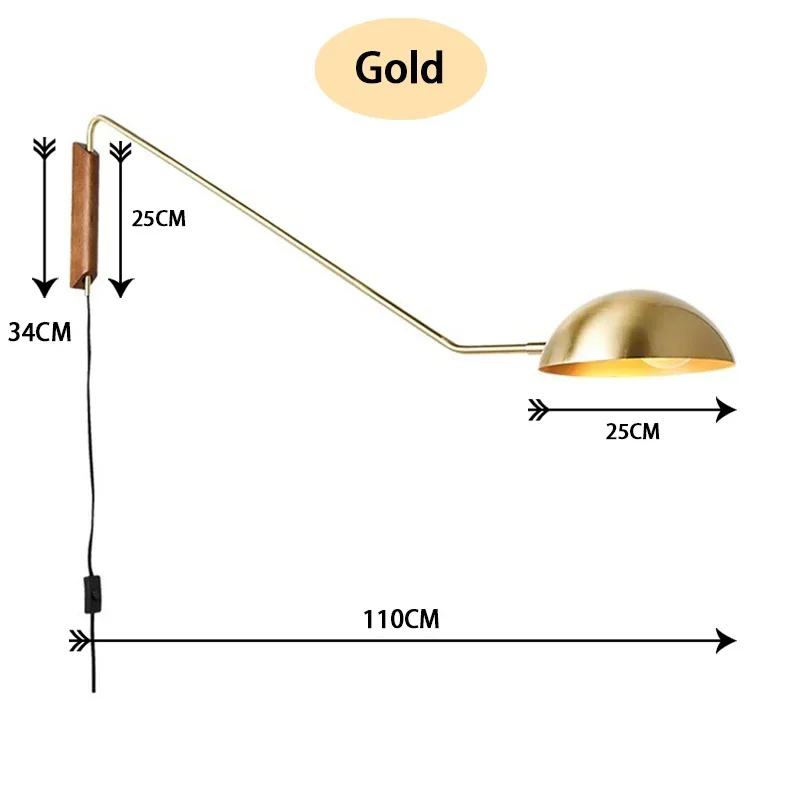 

Настенный светильник Wongshi, регулируемый