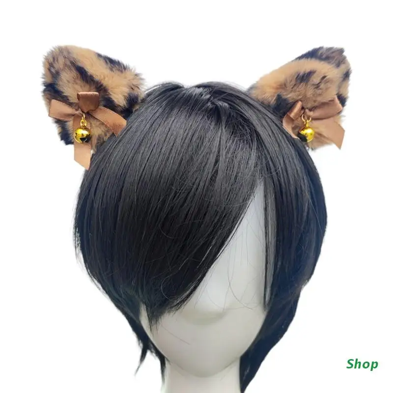 

L5YC мультфильм тигр стерео уши шпилька Хэллоуин костюм головной убор аниме тема Нескользящие