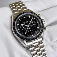 new mens luxury watch speedmaster series top brand multifunctional quartz chronograph dial stainless steel watch