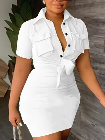 

Two Piece Sets Womens Outifits 2023 Summer Fashion Buttoned Pocket Design Turn-Down Collar Sleeveless Top & Casual Shorts Set