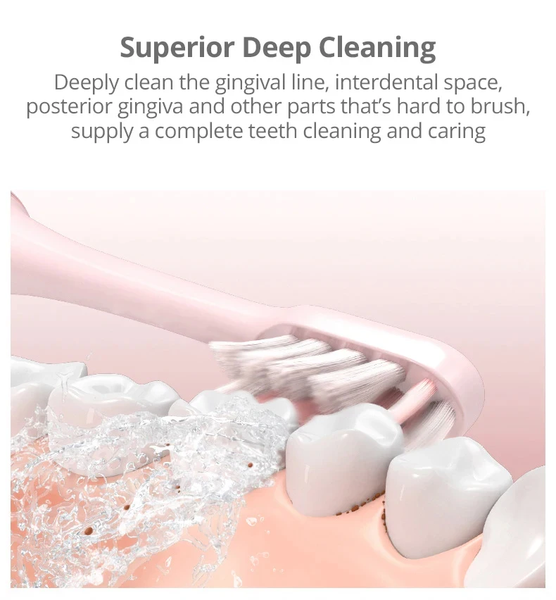 100 шт. сменная насадка для зубной щетки Xiaomi Soocas электрическая звуковая зубная