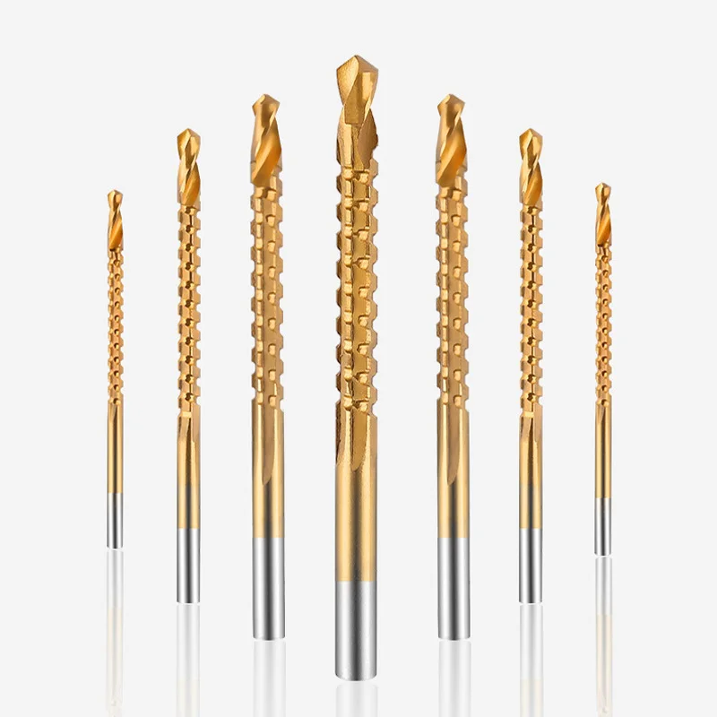 

6PCS 3-8mm Tap Twist Drill Bit Wood Drill For Cutting Drilling Slotting Cobalt Drill Bits Set Spiral Metric Composite Tap Drill