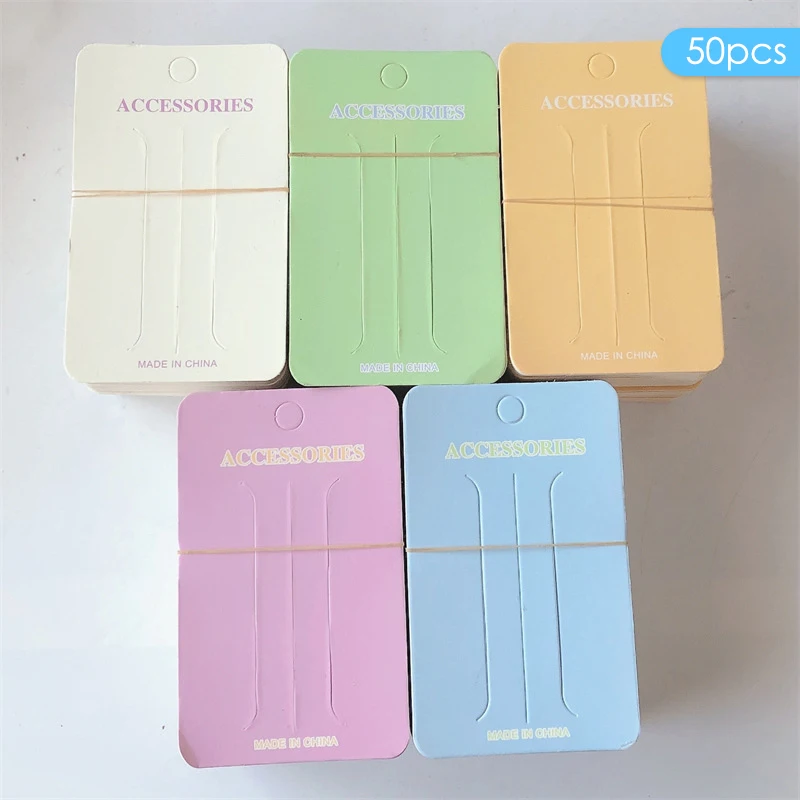 3 Pores Hair Clip Card Jewelry Packaging Display Card For Necklaces Bracelets Earrings Cardboard Packaging