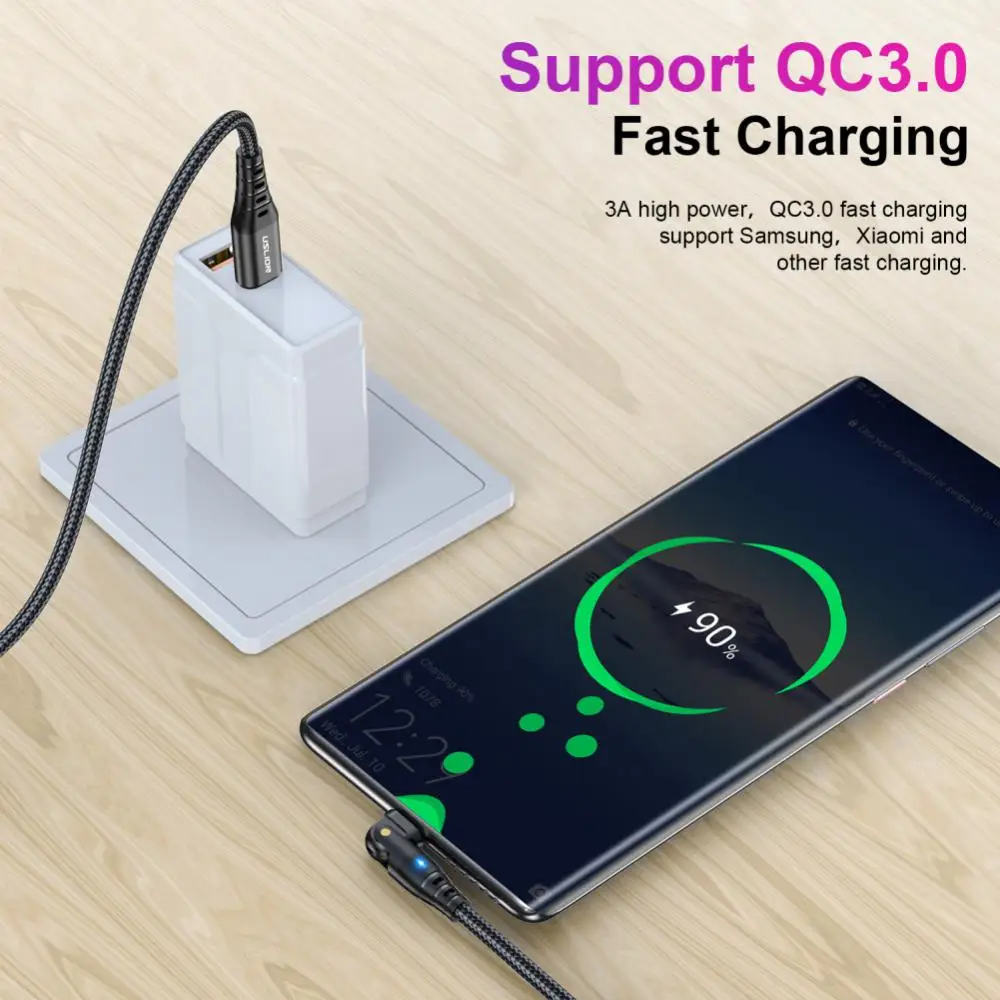 

Adjustable Mobile Phone Charger Fast Charging Usb-c To Type C Cable 60w 3a Fast Charging Wire Phone Accessories Rotating