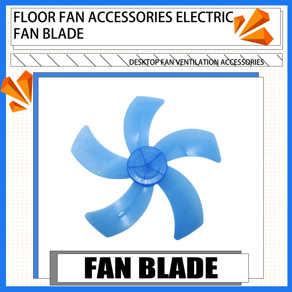 

16inch Fan Leaf Plastic Impeller Universal Silent Ventilate Accessories Cooler Replacement for General Stand Table Fanner