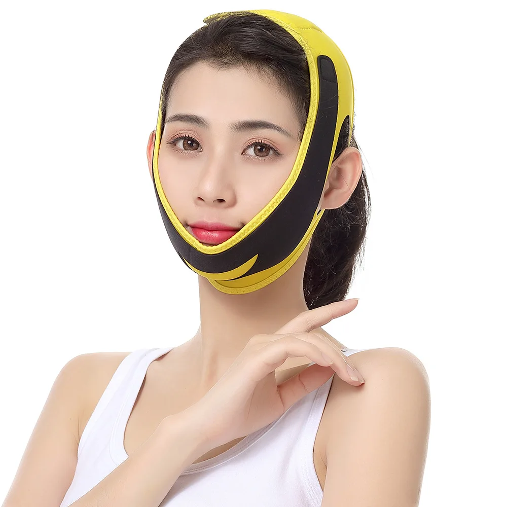 Face-lifting Strap Tightening Shaping Mask Double Chin Reduction Tool Posture Corrector Breathable V-face Thinning Bandage