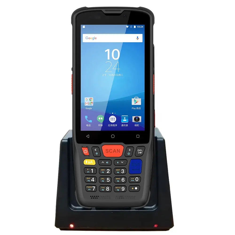Фото Портативный промышленный смарт-сканер штрих-кодов и QR-кодов (2D) с NFC и RFID на базе Android с резервным аккумулятором №5