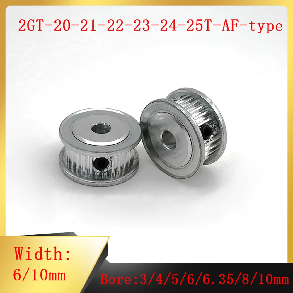 

20 21 22 23 24 25 зубьев 2GT диаметр отверстия для зубчатого шкива 3/4/5/1/6/6/8/10 мм ширина 6/10 мм Натяжной ролик типа AF детали для 3D-принтера