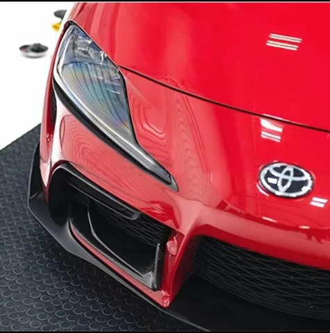 Для TOYOTA Supra A90 MK5 2020-2024 автомобильный передний бампер, нижняя гарнирная крышка вентиляционного отверстия, комплект кузова, автоаксессуары, углеродное волокно, 2 шт.