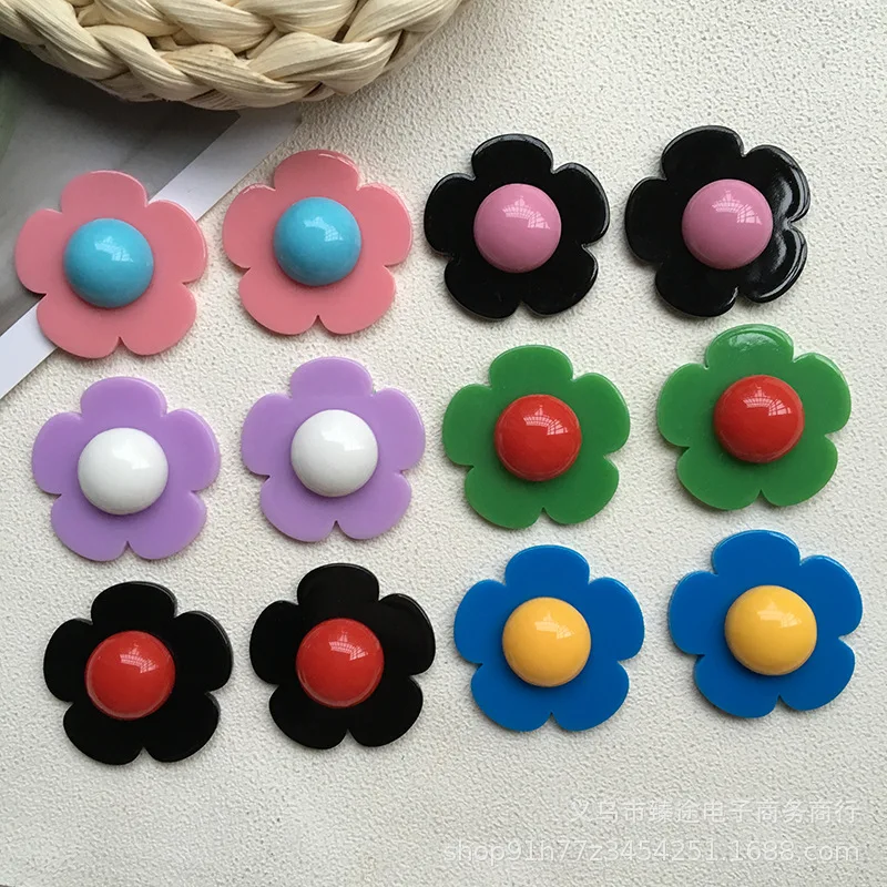 

5 шт., декоративные лепестки цветов из акриловой смолы