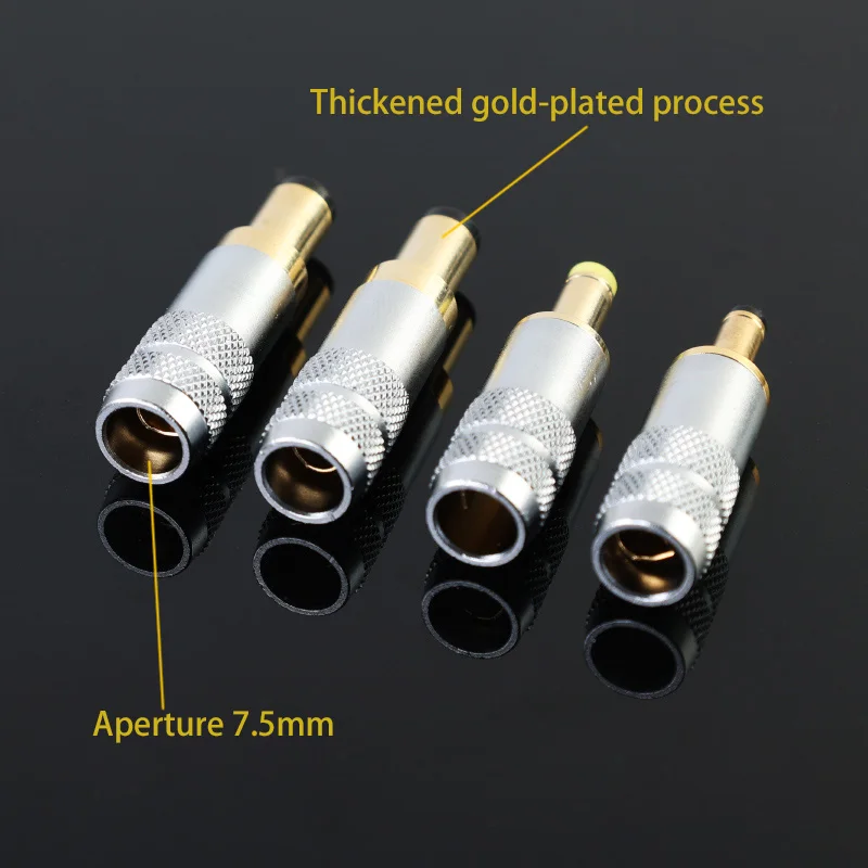 1 шт. Медный позолоченный разъем питания постоянного тока 5 5x2 5/5 1/4 0x1 7/3 5x1 3