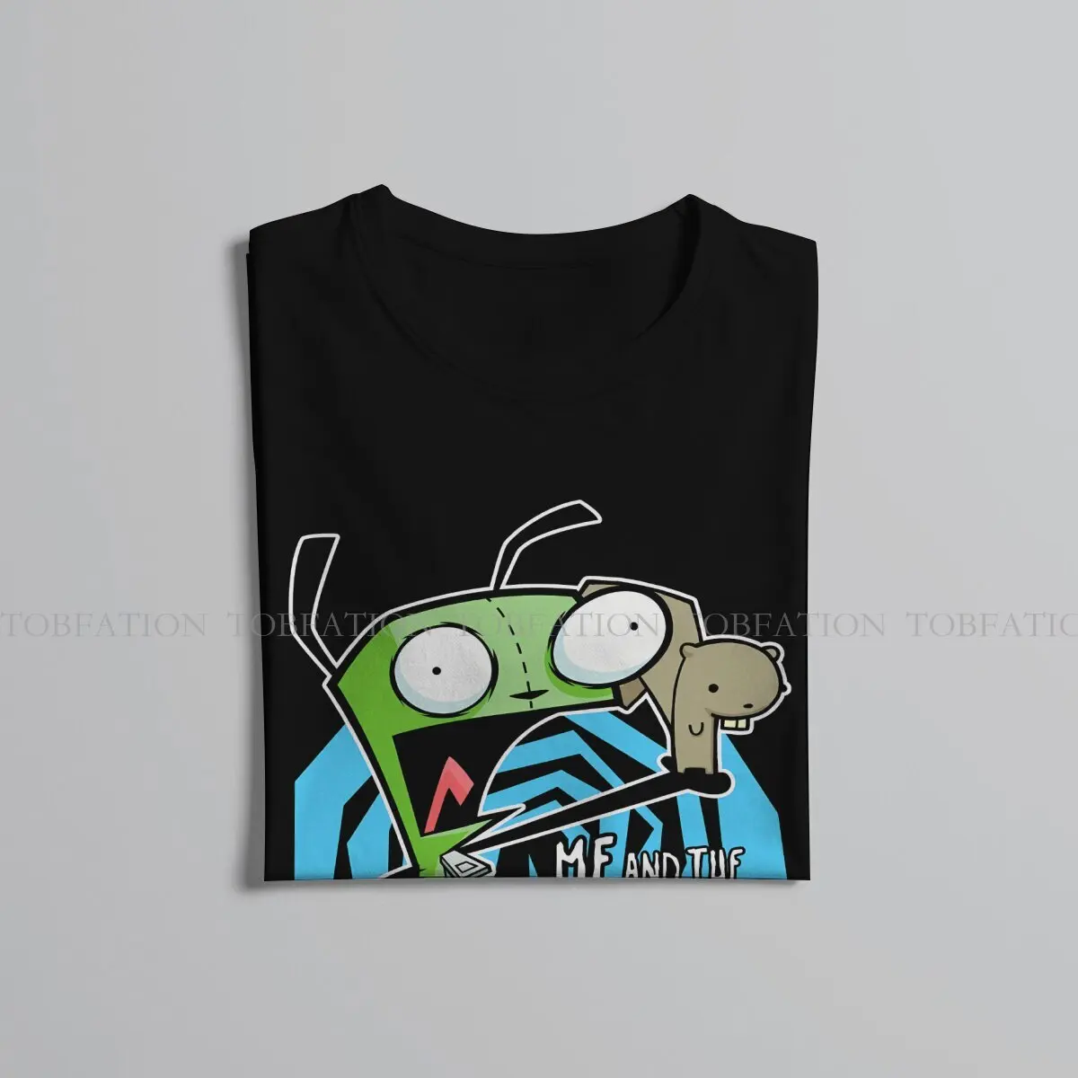 Мужская футболка с круглым вырезом свободного покроя