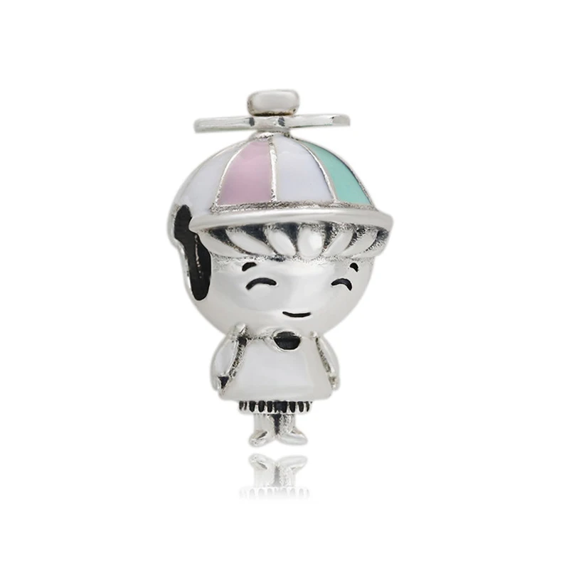 

Hot Sale 925 Sterling Silver Bead Multicolor Little Boy Charm Fit Original Pandora Bracelet Women DIY Jewelry Gift