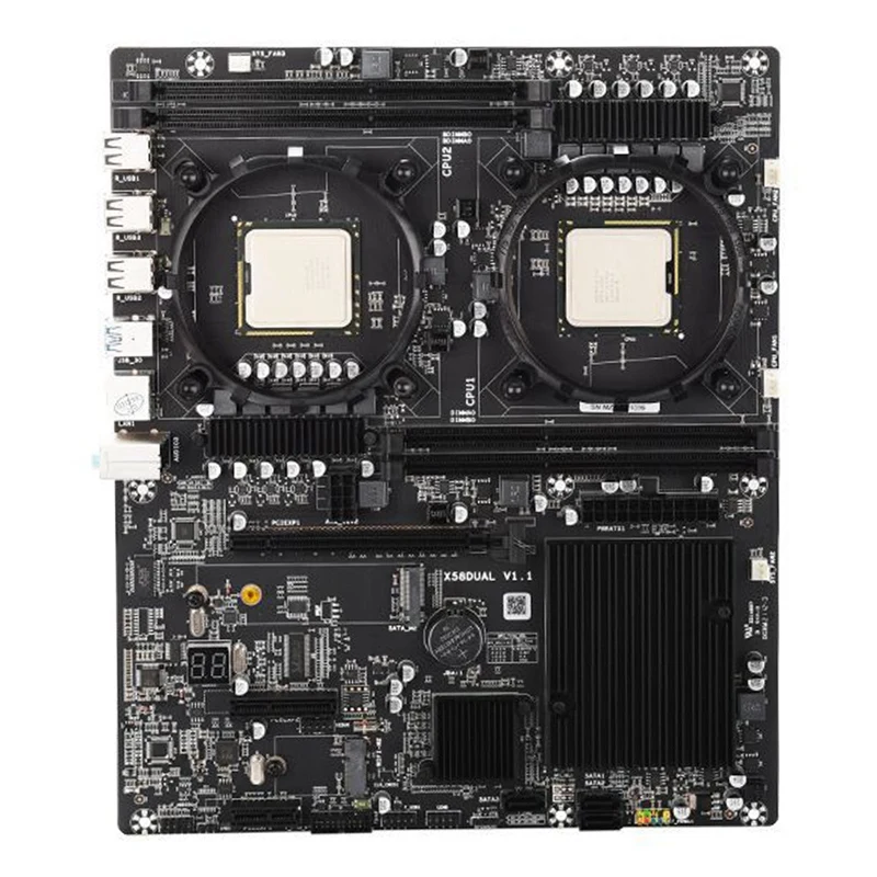 

AU42 -X58 Dual-Channel Motherboard for Xeon L5520 CPU 2.26GHz DDR3 1066 Integrated CPU Computer Desktop Motherboard