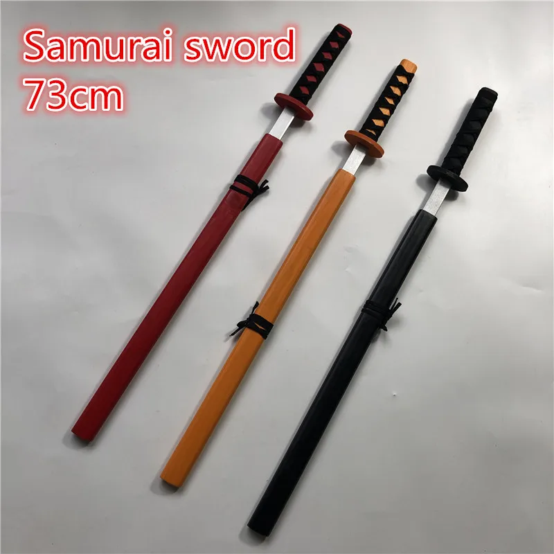 

Wooden Sword Mini Simulated Animation Prop Weapon Anime Katana Samurai Cosplay Ninja Performance Props Gift Toys For Kids 73cm