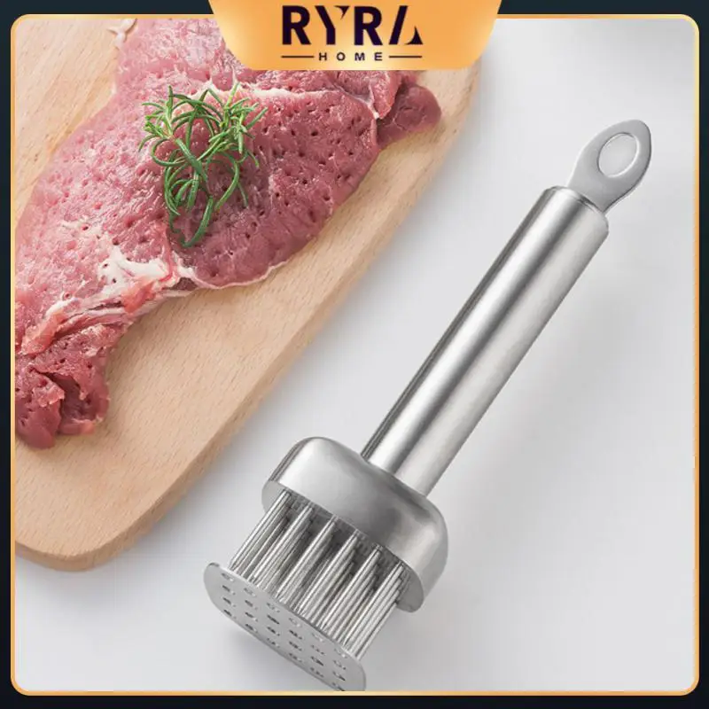 

Portable Pine Meat Needle 304 Stainless Steel Professional Quick Hammer Meat Artifact Knocking Hammer Kitchen Gadgets 1pcs