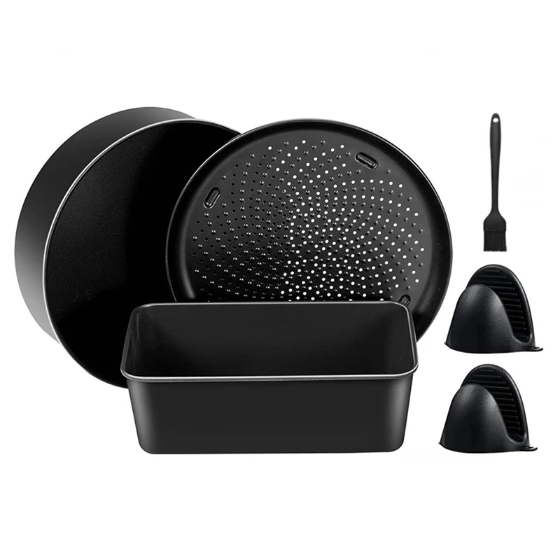 

Аксессуары для фритюрницы на 6, 5 QT и 8 QT Ninja Foodi, набор для выпечки воздушной фритюрницы, антипригарное покрытие, можно мыть в посудомоечной ма...