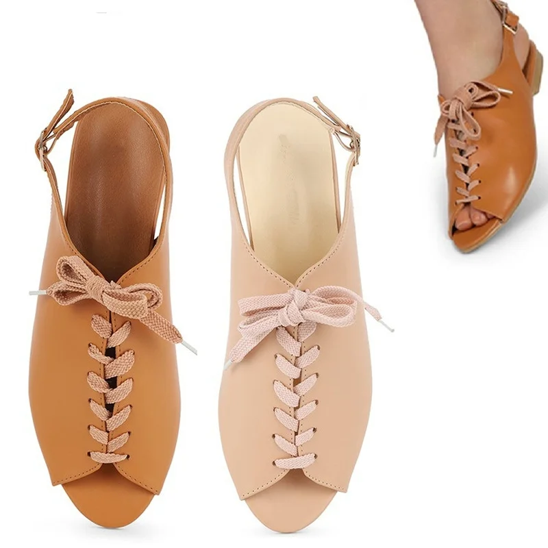 2022 Spring Summer Sexy Flish Mouth Hollow Roman Sandals Thick with Word with Beaded High Heels Sandals Sexy Female Sandals