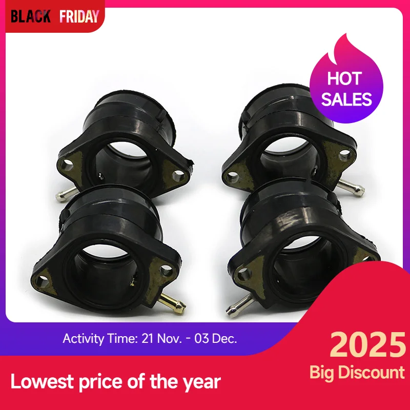 

4x FAZER 600 мотоциклетный карбюратор, впускной коллектор, держатель багажника, клей, воздушный шарнир для Yamaha FZS600 FAZER FZS 600 1998-2003