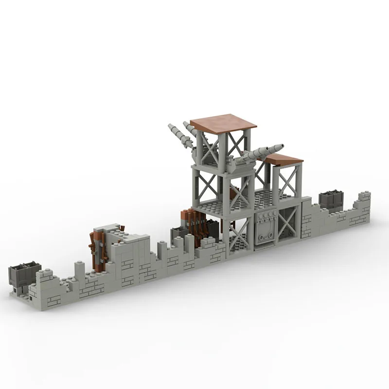 Строительный блок MOC креативная крепость для сборки боевой Королевский мир