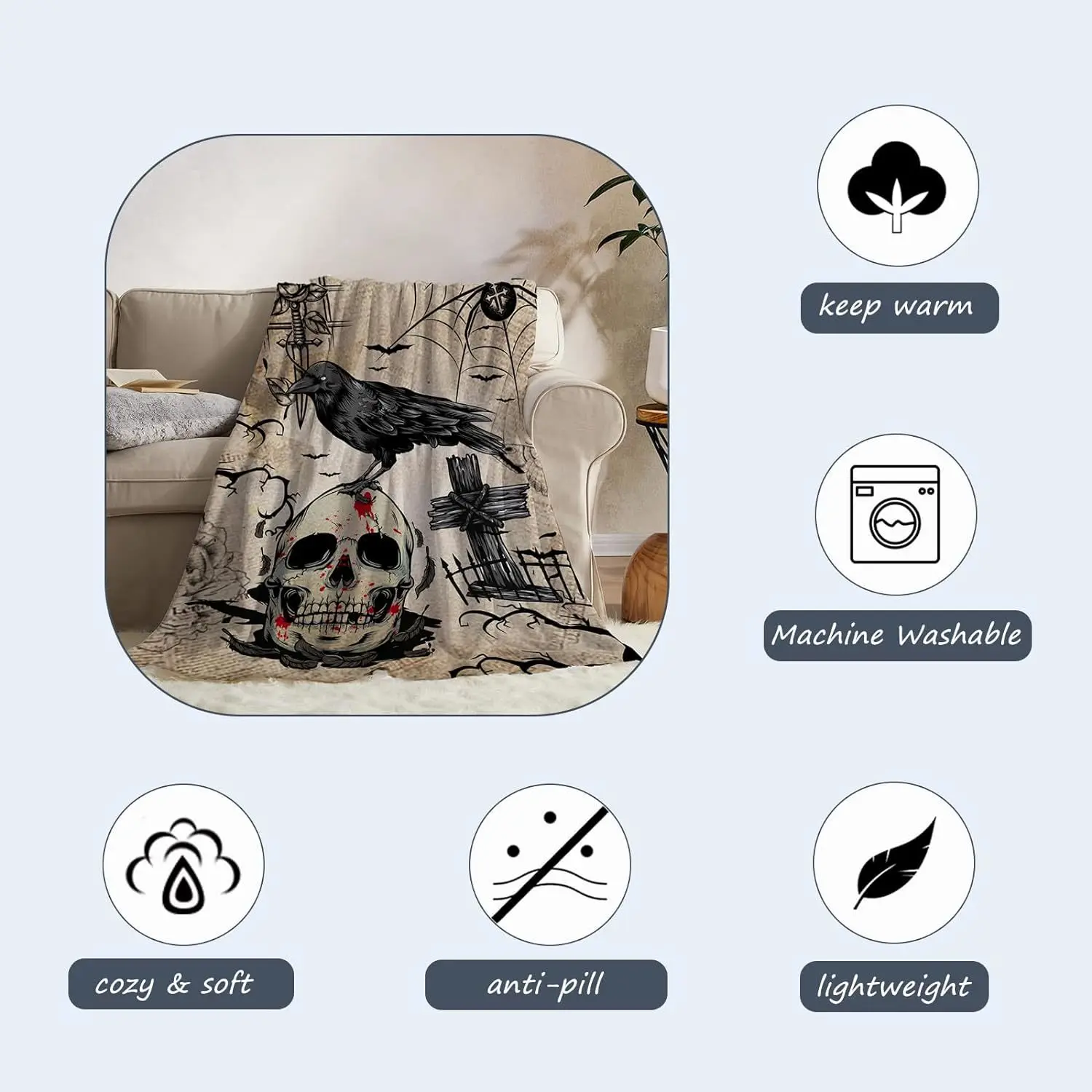 Плед для Хэллоуина в ассортименте