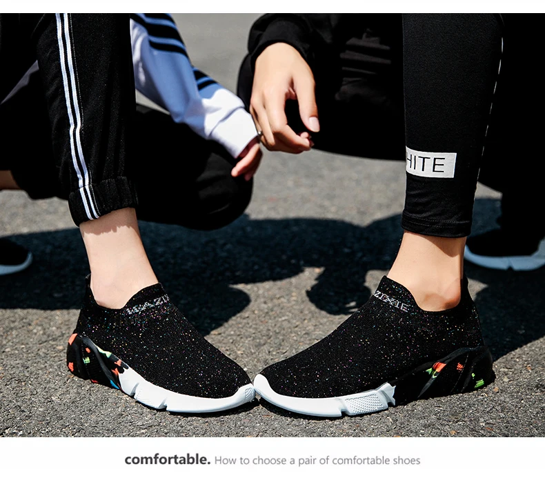 

Hot Sale New Ultralight ComfortableShoes Couple Unisex Men Women Sock Mouth Walking Sneakers Soft Summer Big Size 34-45