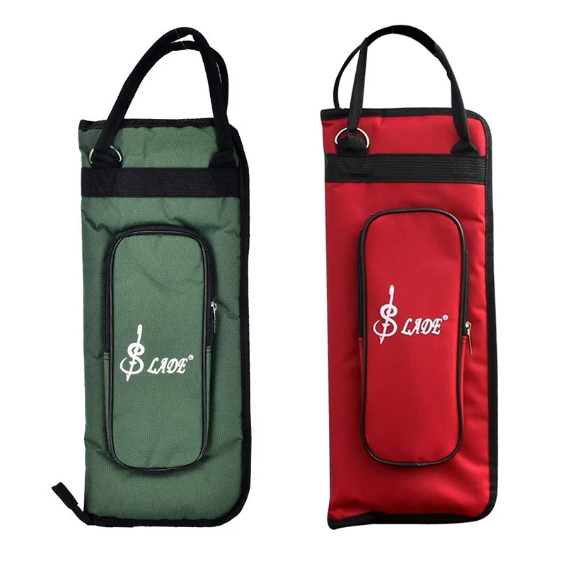 

Drumstick Bag Case Drum Stick Holder Percussion Drum Mallet Bag With External Pocket And Floor Tom Hooks